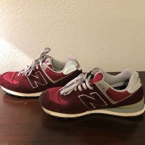 Maroon and gray NB